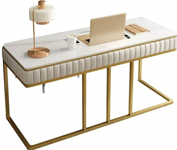 Meja kerja dengan lapisan marmer yang mewah